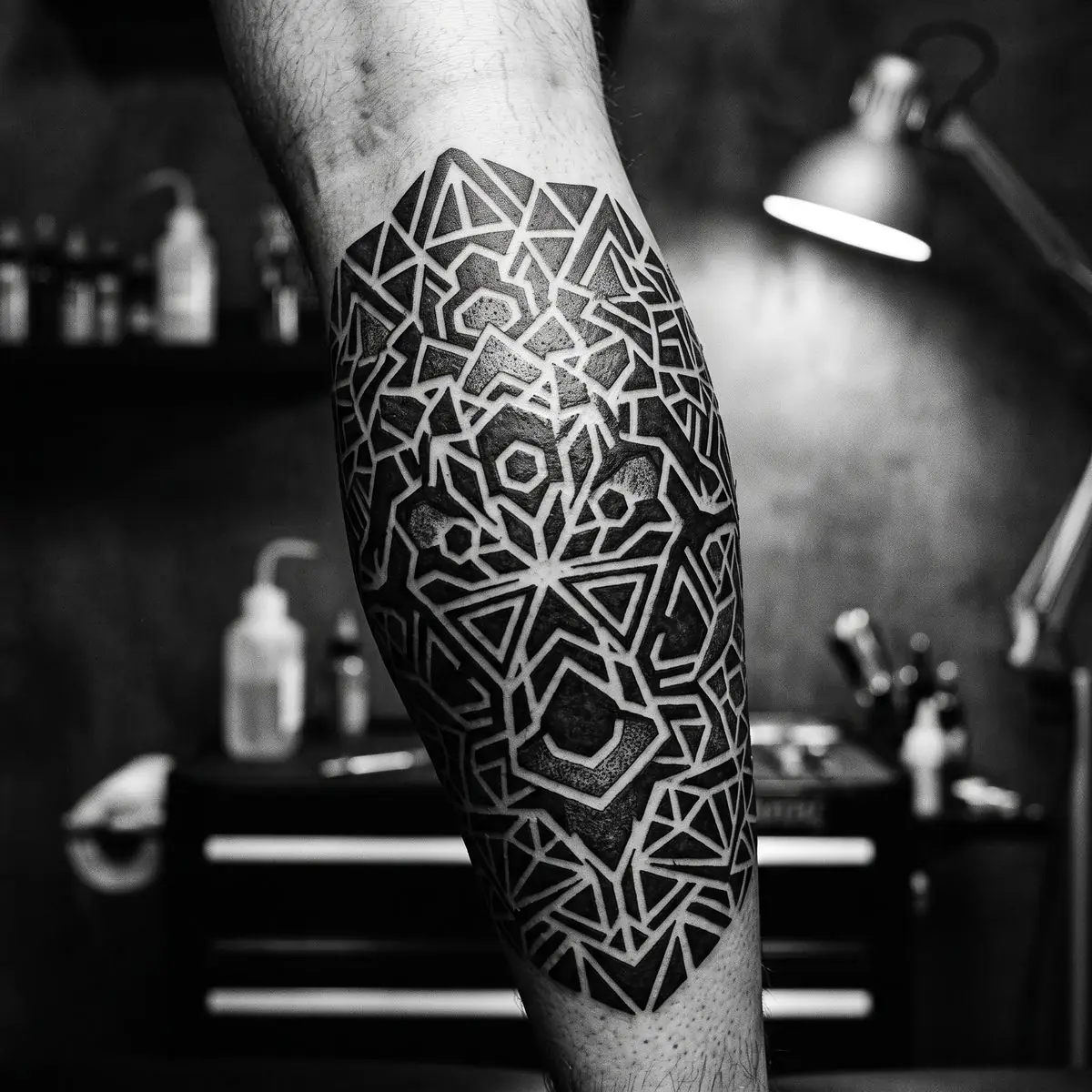 Mandala, Blackwork par Faye Corbin